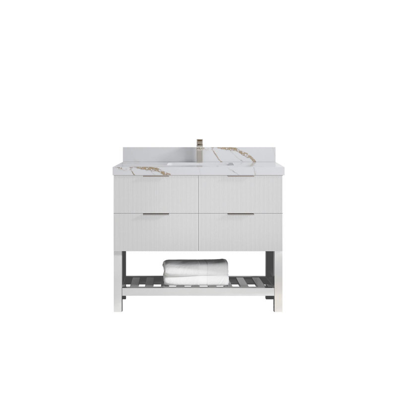 Meuble-lavabo simple 42 po avec plateau Catalina