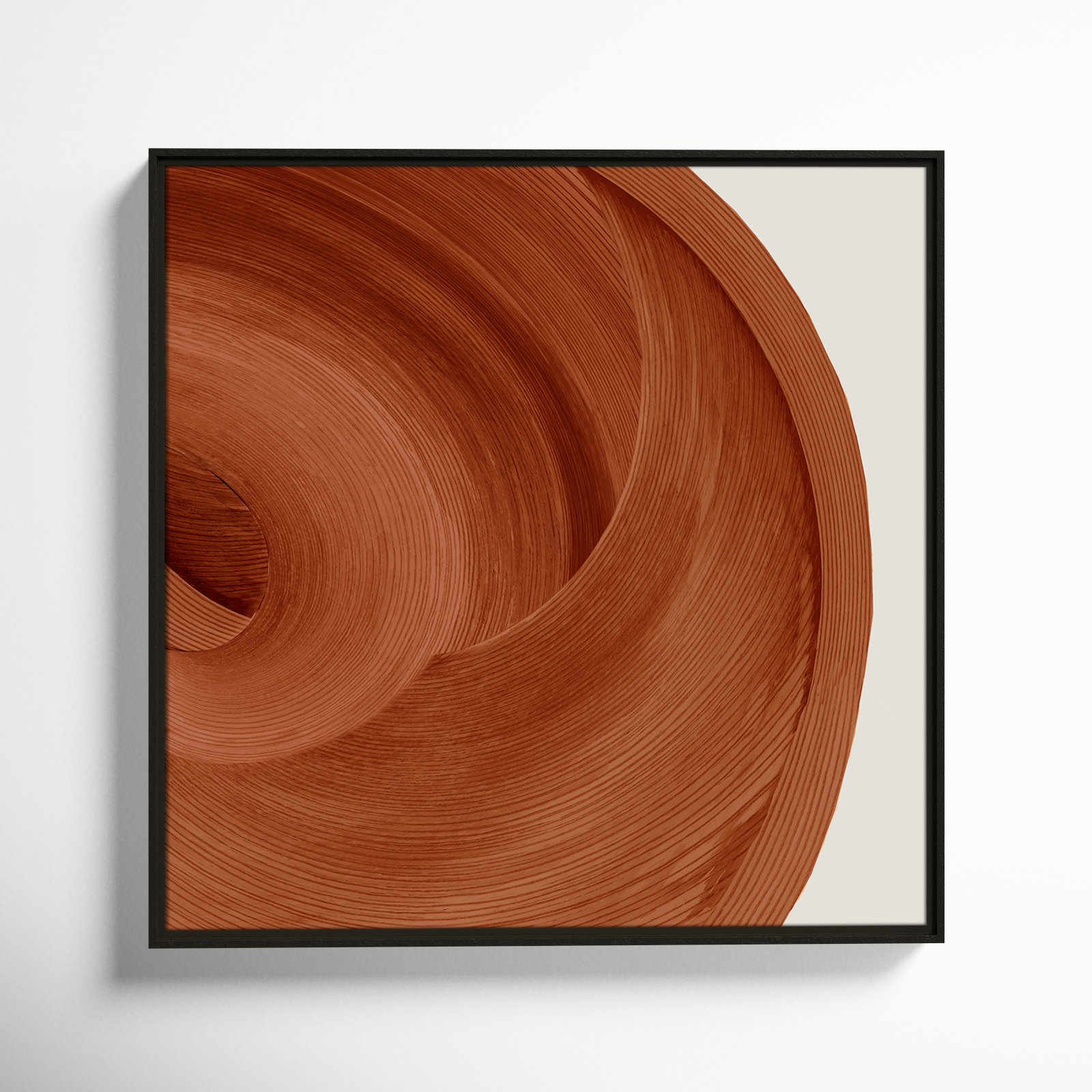 Thormond "Affogato" Painting, Espresso , 31.5" H x 31.5" W x 2" D