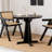 Black Round Solid Wood Dining table-295688549-295688550