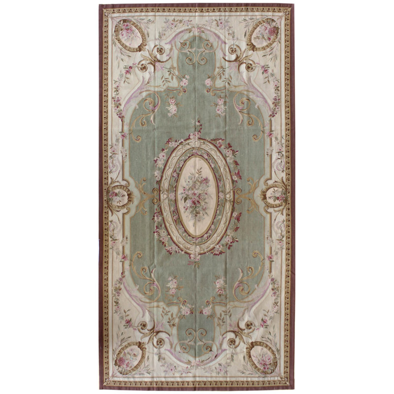 Aubusson One-of-a-Kind 6'6" X 13'4" Area Rug