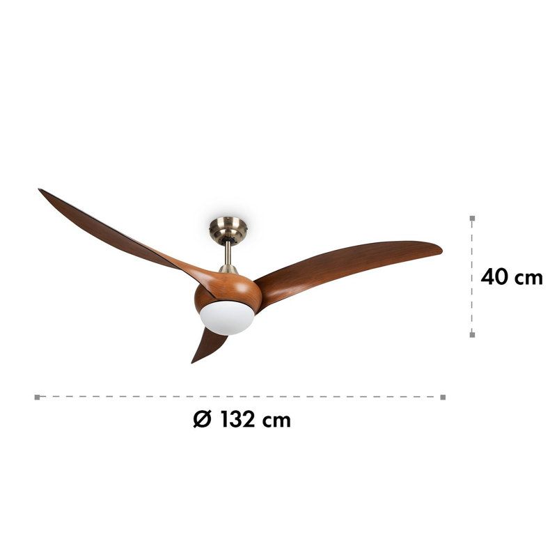 132cm Ceiling Fan with Light Kit