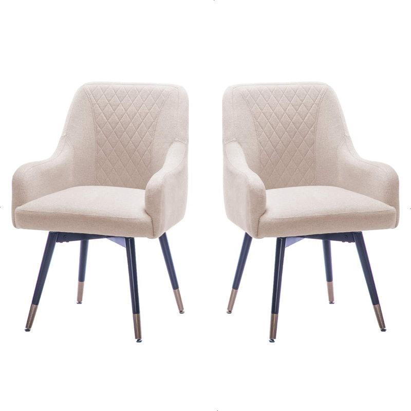Abree 18.9'' H Fabric Upholstered Armchair, Beige
