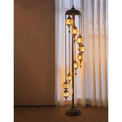 Lampe sur pied en verre Cascade