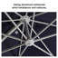 Parasol carré en polyester de 8 pi x 8 pi avec base Ronav-270182934-328065056