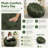 36" Bubble Bean Bag Chair with 3D Honeycomb Knit Fabric, Foam-Filled Floor Chair for Bedroom, Living Room, Apartment, and Small Spaces-1395431950