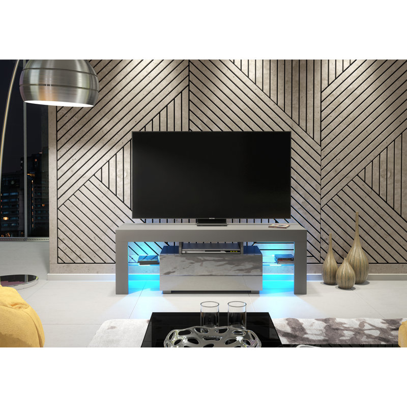 Bimlesh Unfinished TV Stand for TVs up to 48" with Fireplace Included
