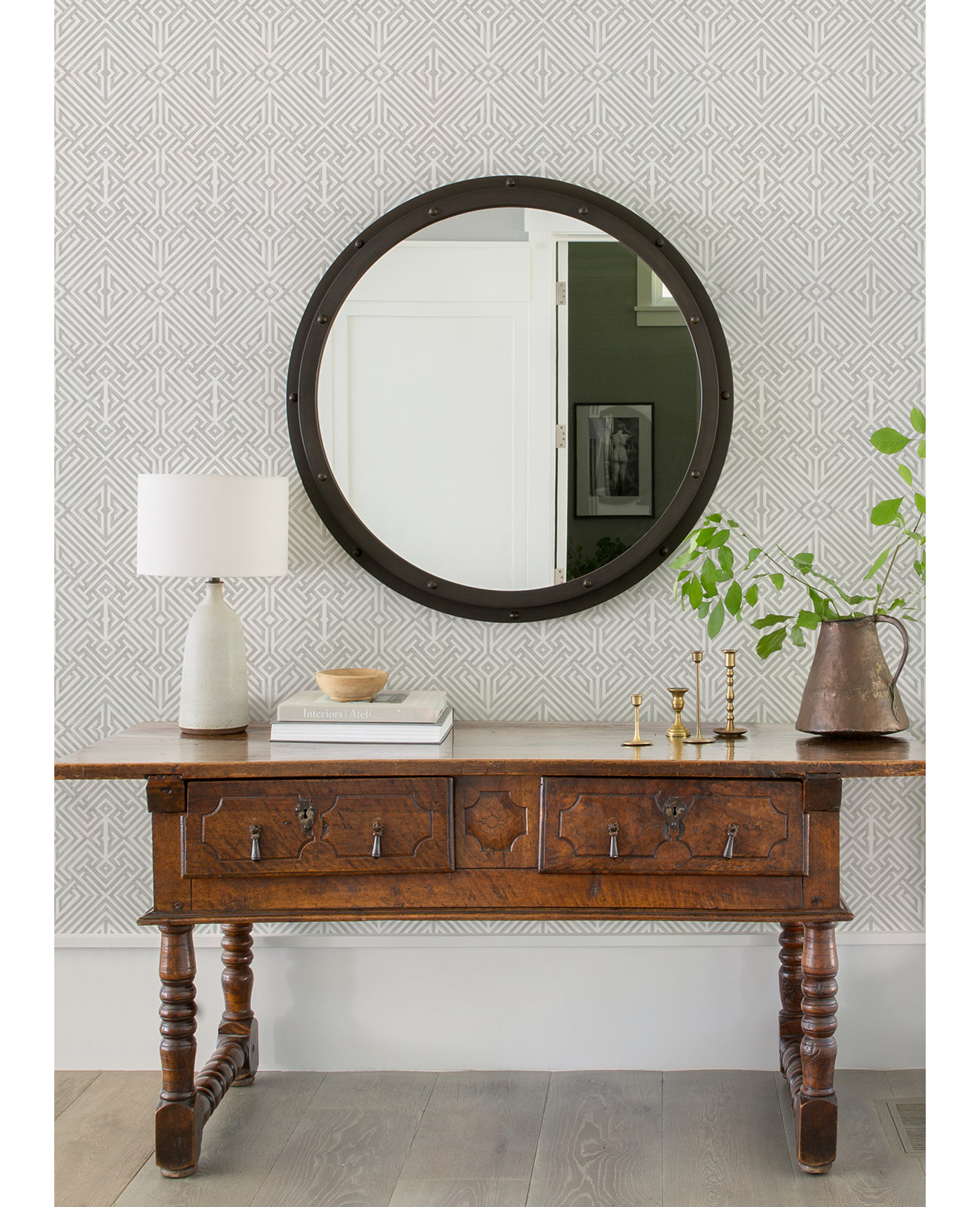 Shauni Wallpaper Double Roll, Silver
