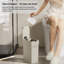 Poubelle de salle de bain automatique, gris
