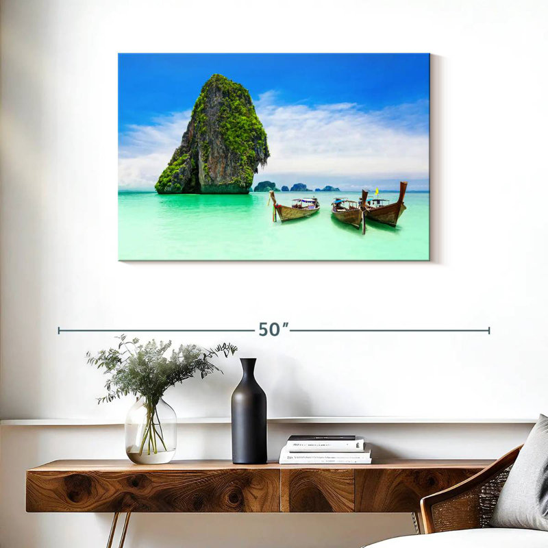Mehar Boats At Krabi Island, 24" H x 36" W