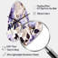 Victorian Elegance Soft Lavender Blossom II - Grande horloge murale 3D-104237895
