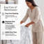 Ensemble de draps Southshore Fine Linens Queen à motif floral, 4 pièces, coloris blanc Dreamseed-135031048-135031053