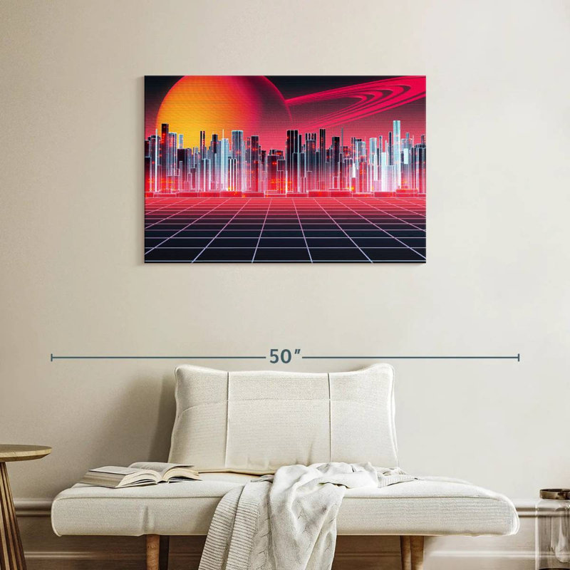 Kelan Digital Metropolitan, 24" H x 36" W
