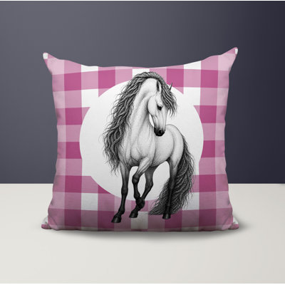 Horse Indoor/Outdoor Reversible Pillow