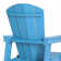 Ensemble de 2 chaises Adirondack d'extérieur en poly avec table d'appoint Acree Kids