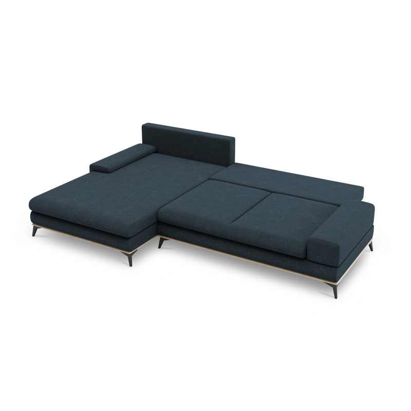 Cuiksa 5 Seater Sofa Bed, Blue, Left Hand Facing