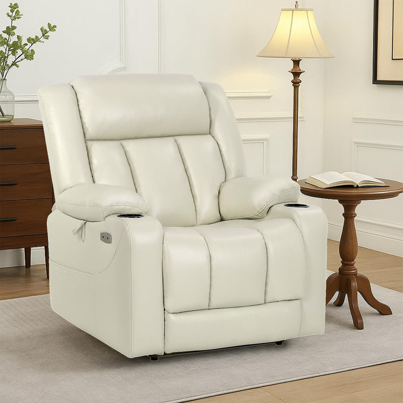 Fauteuil inclinable électrique EONIX, Blanc, crème