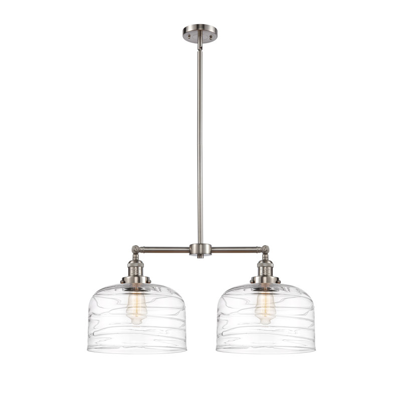 Hall 2 - Light Kitchen Island Pendant, No Bulb Included, Brushed Satin Nickel