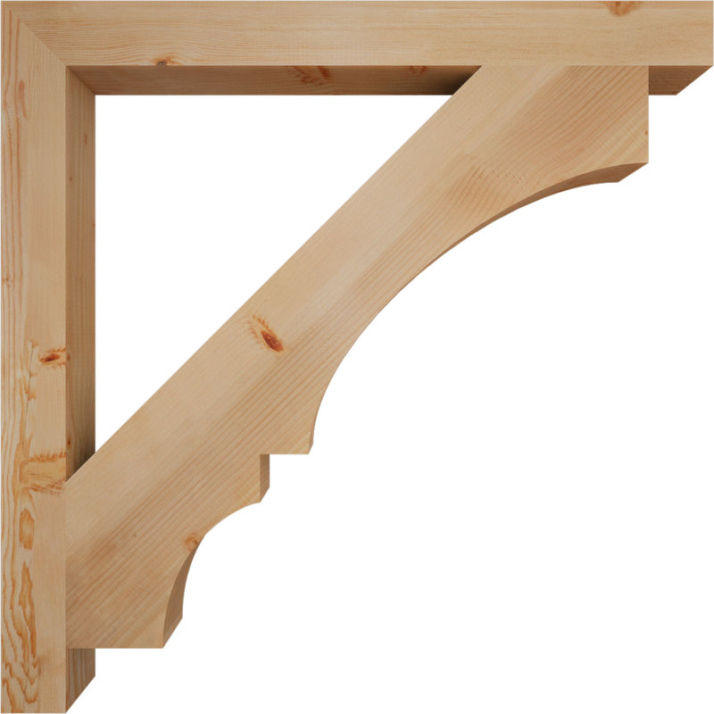Support de bloc Balboa, Sapin de Douglas lisse, L 3 1/2 po x P 44 po x H 44 po