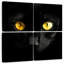 Chat noir aux yeux jaunes-1215810270