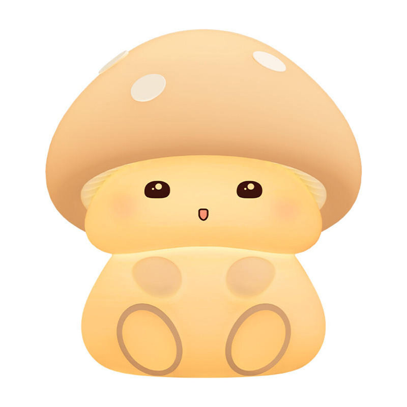 Caricature de veilleuse DEL à motif champignon