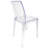 Clear Resin Square Back  Chair By Chivari