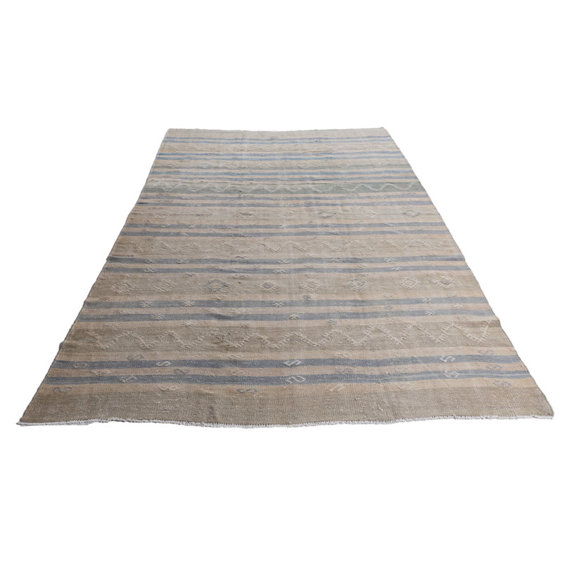 One-of-a-Kind 6'6 X 10'11 Flatweave Area Rug