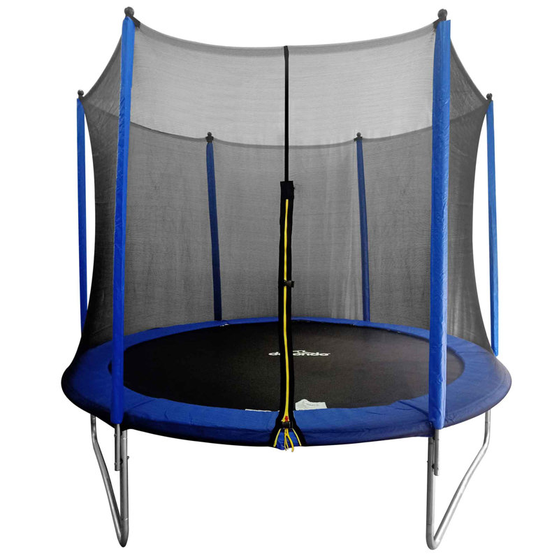 Dellonda 304.8cm Round Backyard Trampoline with Safety Enclosure