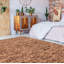 Tapis brun en laine tressé à la main Burruss-206306029