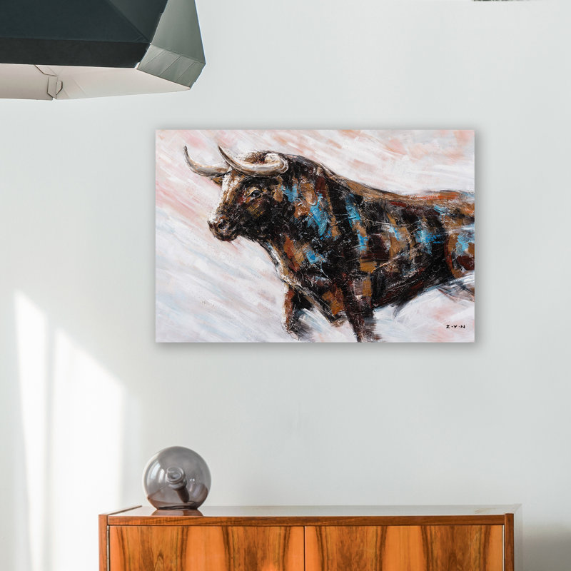 " Ox Art ", 24" H x 36" W x 1.5" D