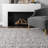 Okan Solid Shag Power Loom Performance Gray Rug-1235591830