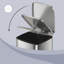 Poubelle, poubelle de cuisine de 8 gallons (30 L), poubelle de cuisine en acier inoxydable, avec seau intérieur, fermeture en douceur et ouverture, argent métallique