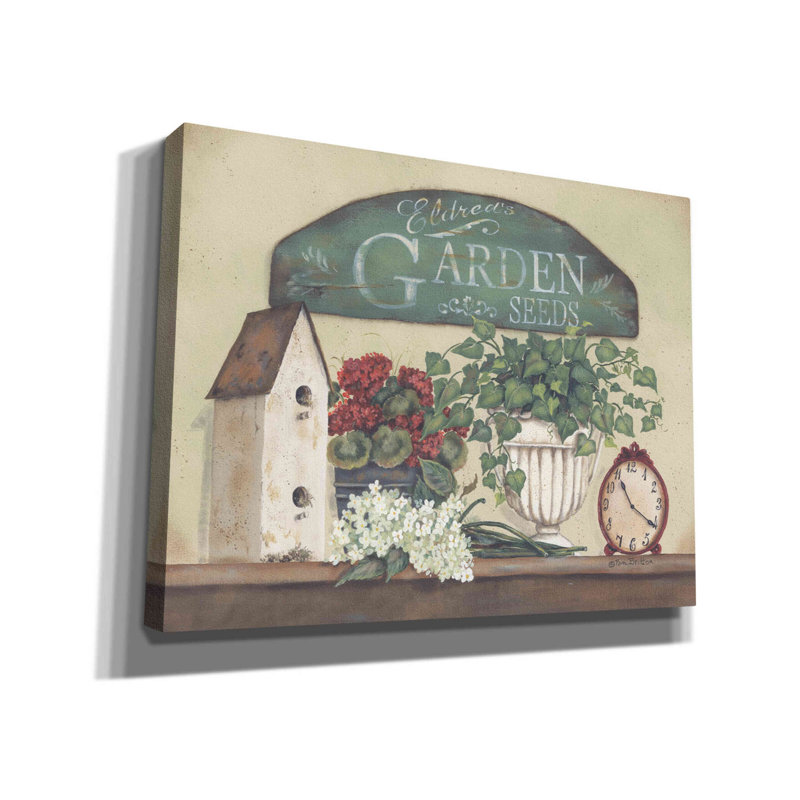 «Eldred's Garden» par Pam Britton, art mural sur toile, H 26 po x l 34 po x P 1,5 po