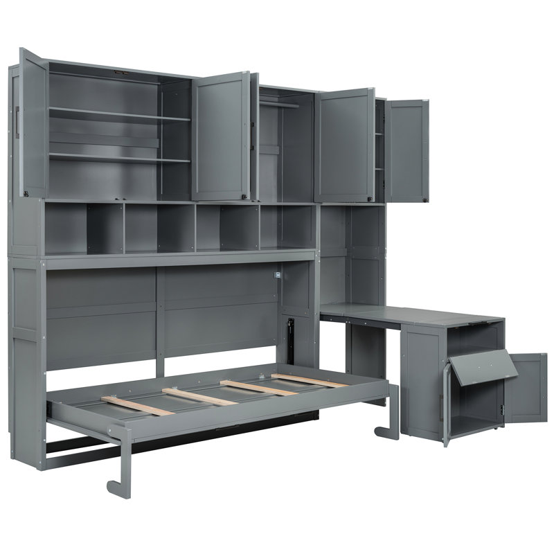 Lit avec placard et bureau