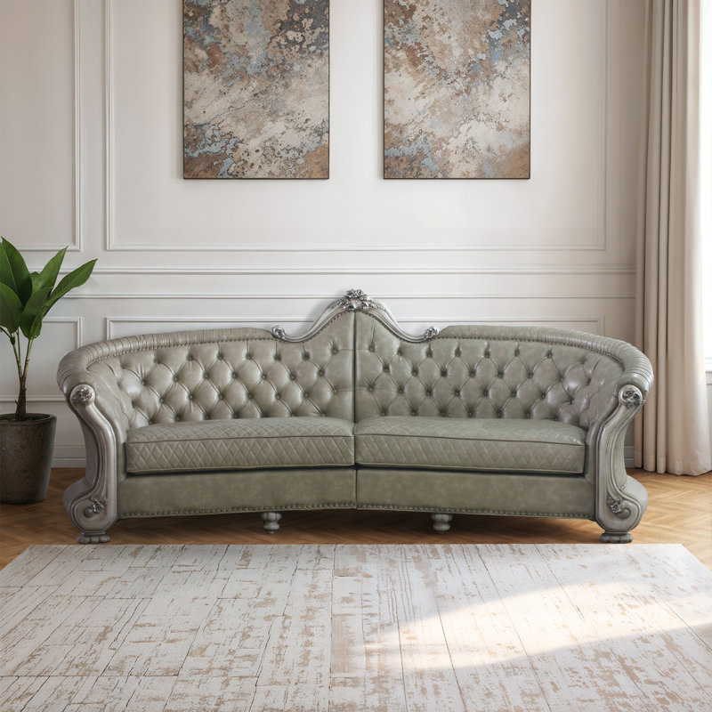 Abud-Aleem 113.5'' Faux Leather Sofa