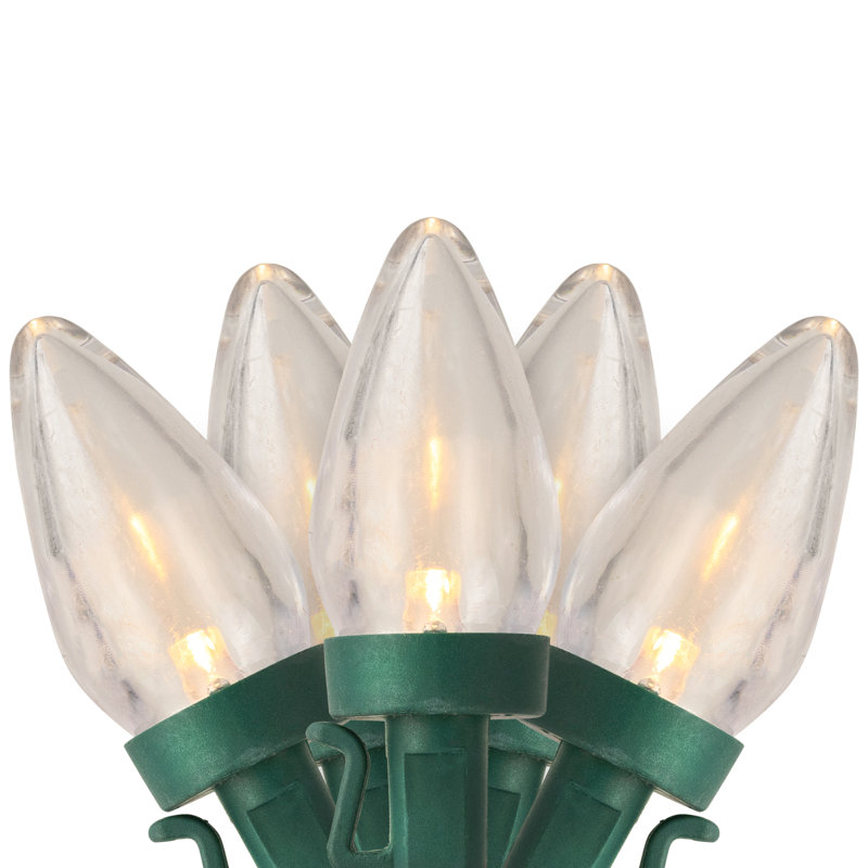 25 LED C7 Christmas Light Set, White