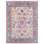 Wool Oriental Area Rug in Blue/Pink