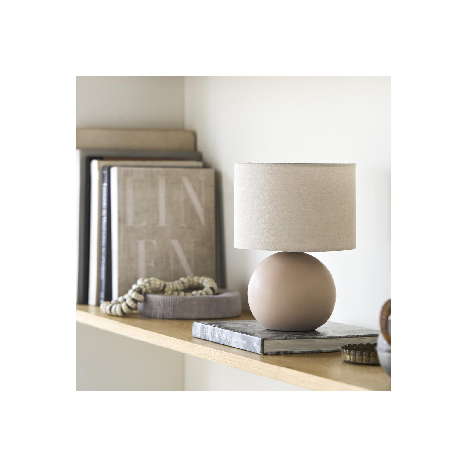 Pramit Accent Table Lamp, Coral