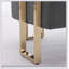 Chaise d'appoint rembourrée en molleton moderne avec pieds en métal pour le salon, le vestiaire et le confort de bureau-558463557