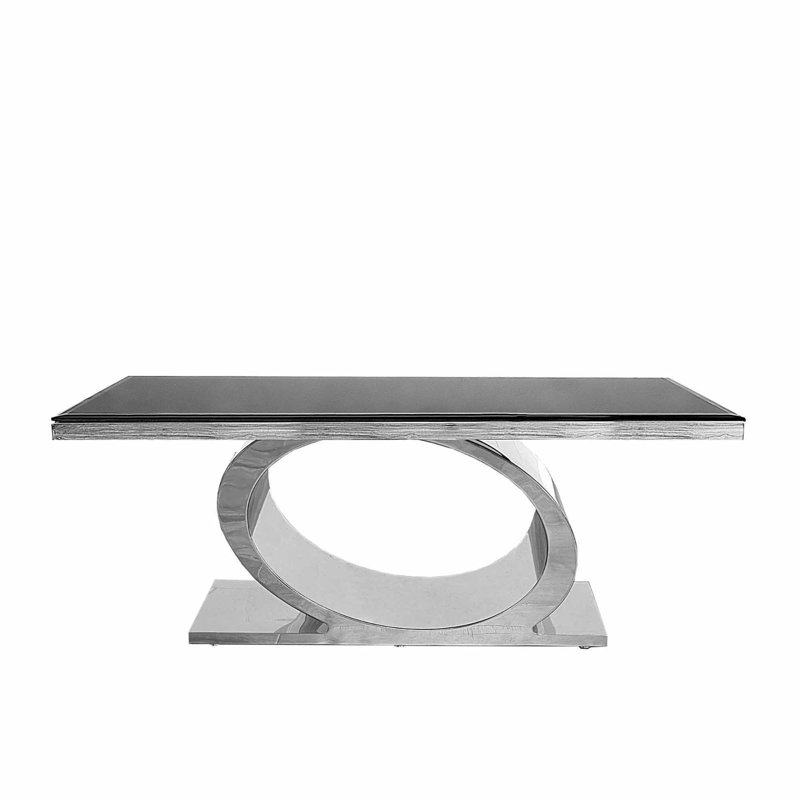 Table basse à piédestal, Argent