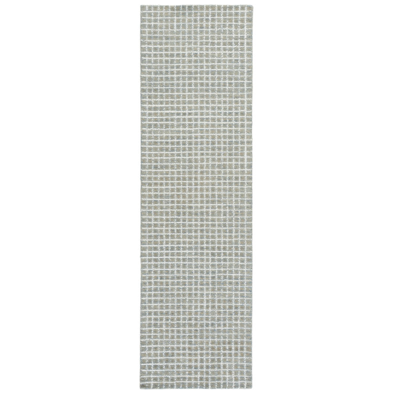 Abstract Hand Tufted Performance Abstract Indoor Rug, Runner 2'3" x 8'