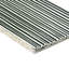 Nabi Subway Arctic Blue 4.5X9 Fluted Ridged Crackled Glossy Glass Tile-358377049
