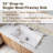 CASAINC 33" L Topmount Single Bowl Fireclay Kitchen Sink