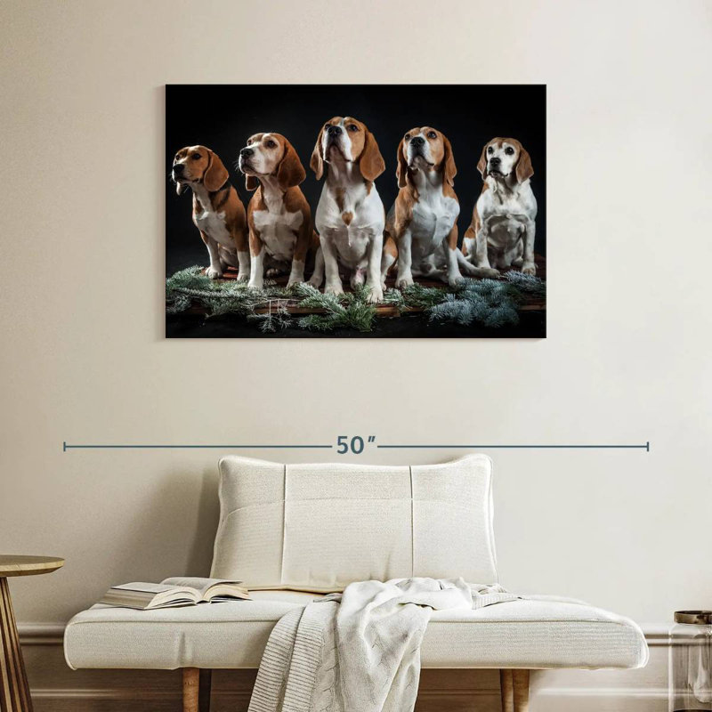 Beagle Squad, 26" H x 39" W