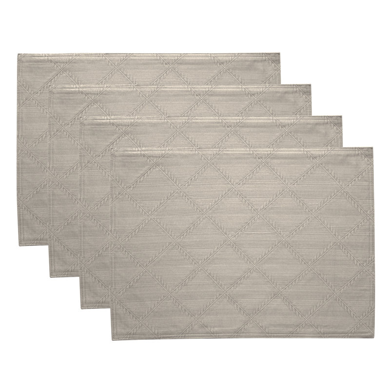 Napperon réversible 13 po x 18 po Lenox Laurel Leaf, Platine