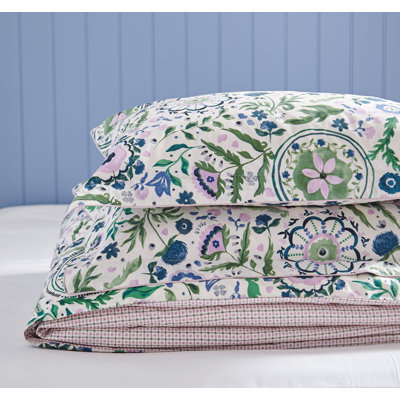 Festival Flowers Cotton Duvet Cover Set