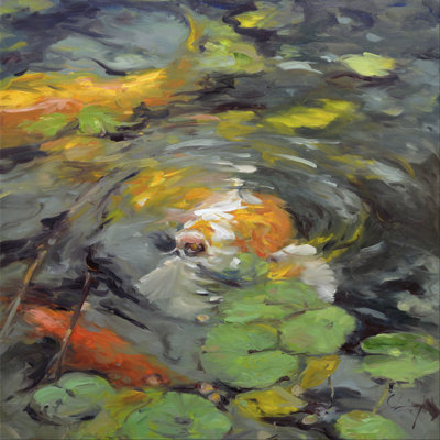" Golden Koi " by Chuck Larivey