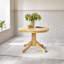 Tamala Round Wooden Dining Table & 2 Shannondale Chairs - Traditional Farmhouse Style-110041140