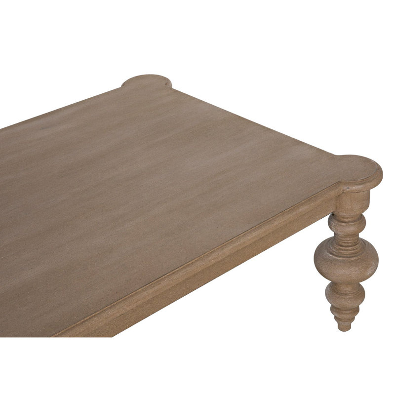 Graff Solid Wood Coffee Table, Weathered