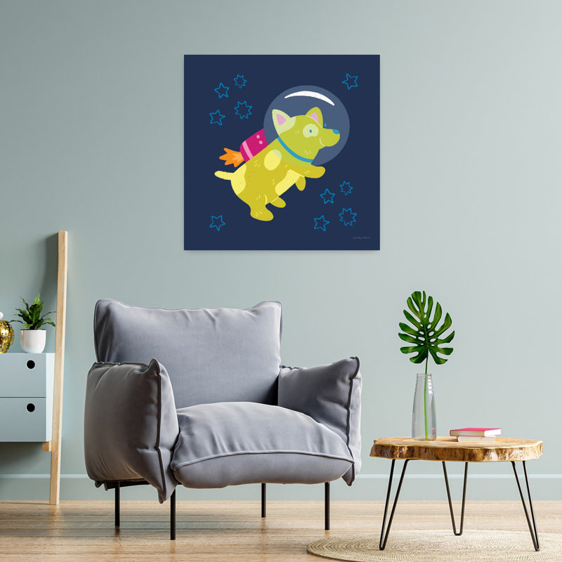 Art contemporain Tails V avec animaux, H 24 po x l 24 po