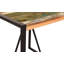 Kimbell Solid Wood Top Metal Base Dining Table